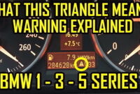 BMW Dashboard Warning Lights Triangle