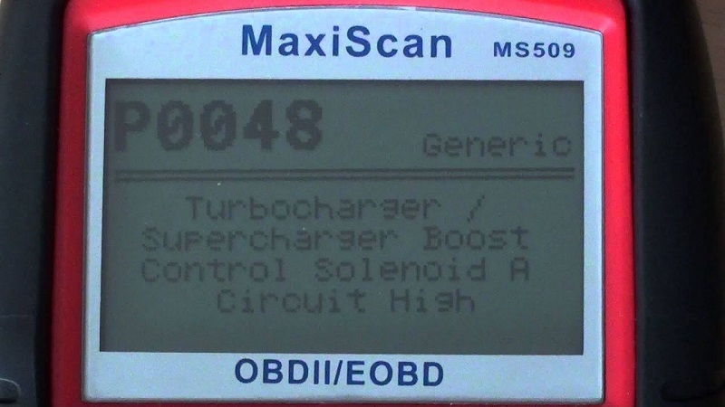 P0048 TurbochargerSupercharger Boost Control A Circuit High