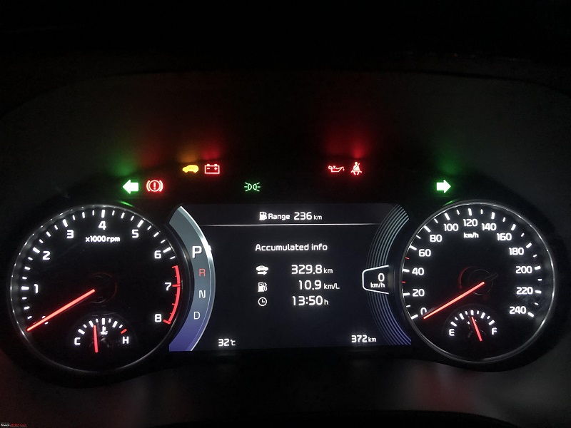 KIA Fuel Level Warning Light