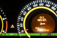 Oil Pressure Warning Light