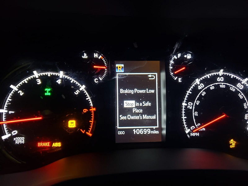 Toyota Highlander Braking Power Low