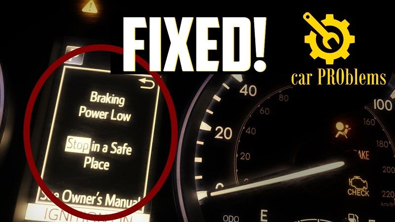 Toyota Highlander Braking Power Low
