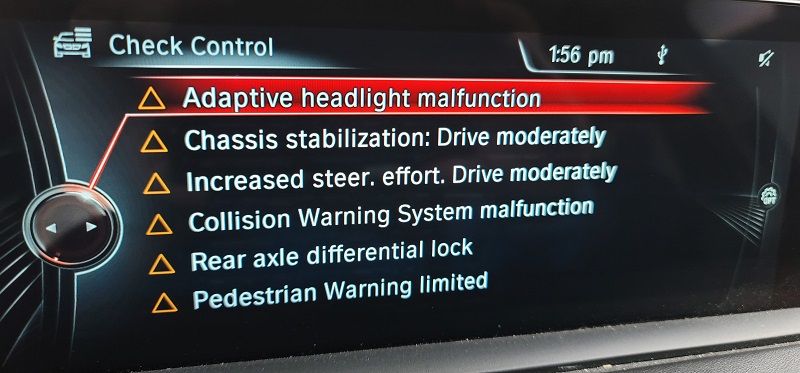 Pedestrian Warning Malfunction Bmw