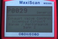 P0029 Exhaust Valve Control Solenoid Circuit RangePerformance Bank 2